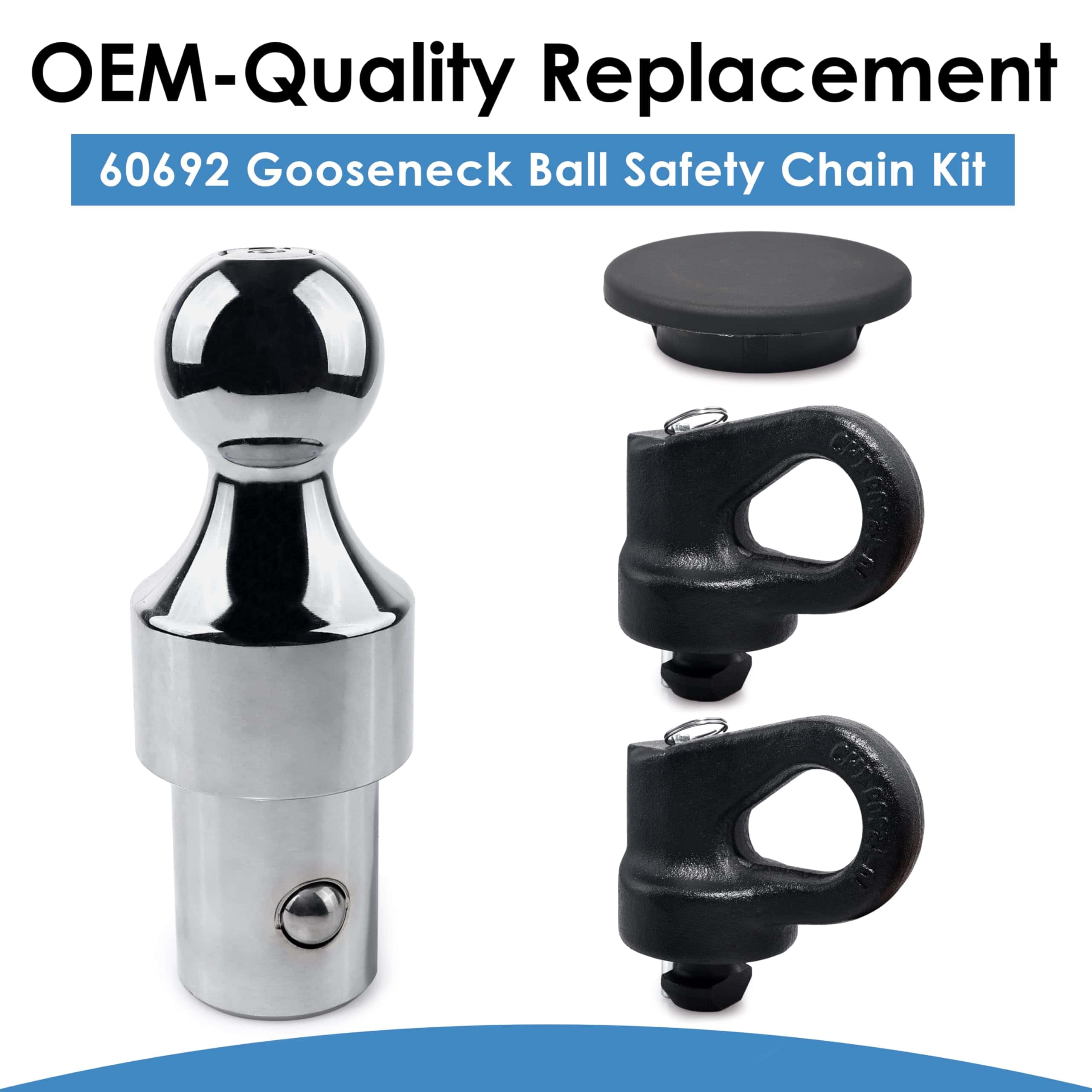 60692, Kit de Bola de Enganche Gooseneck para Sistema Puck, - Imagen 4