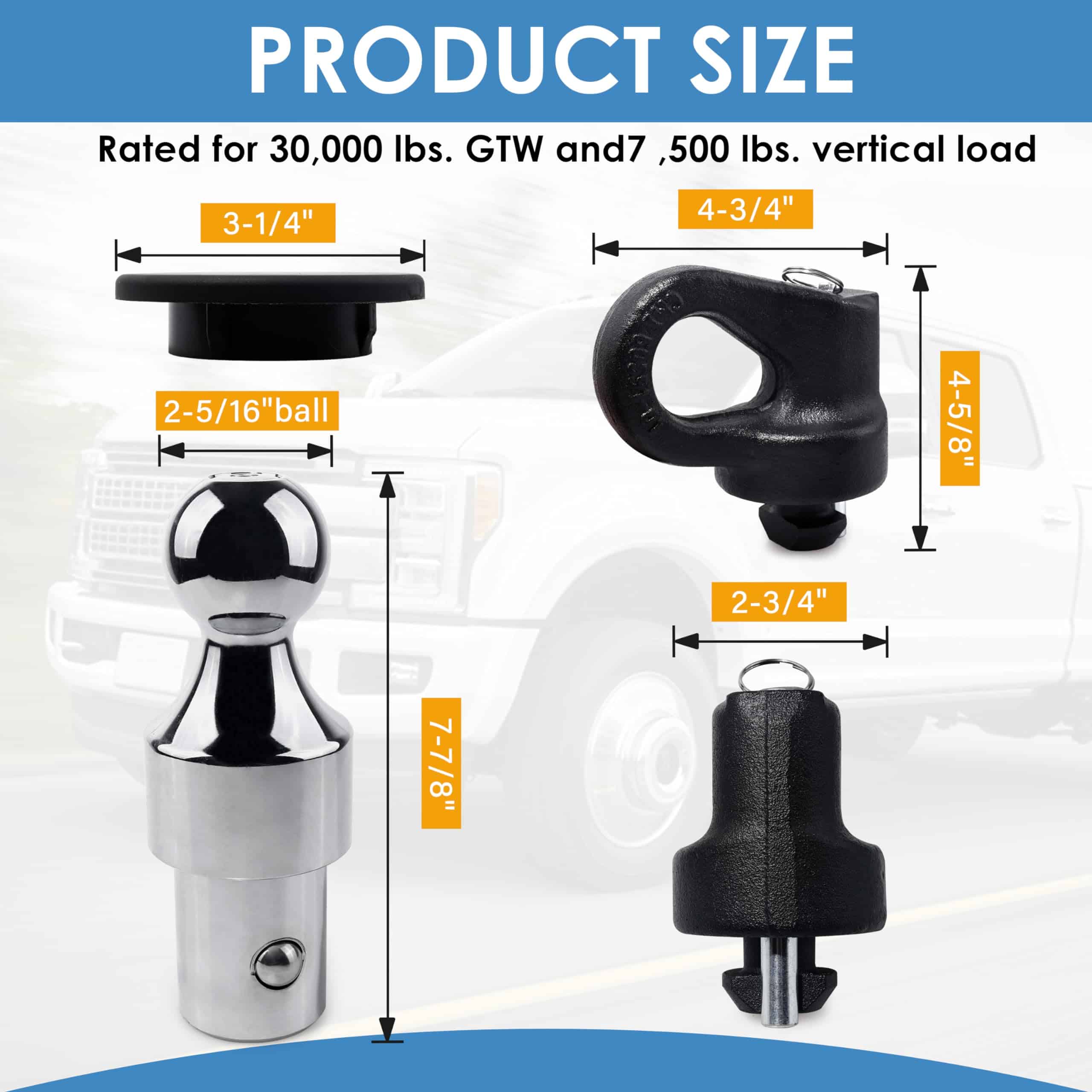 60692, Kit de Bola de Enganche Gooseneck para Sistema Puck, - Imagen 7