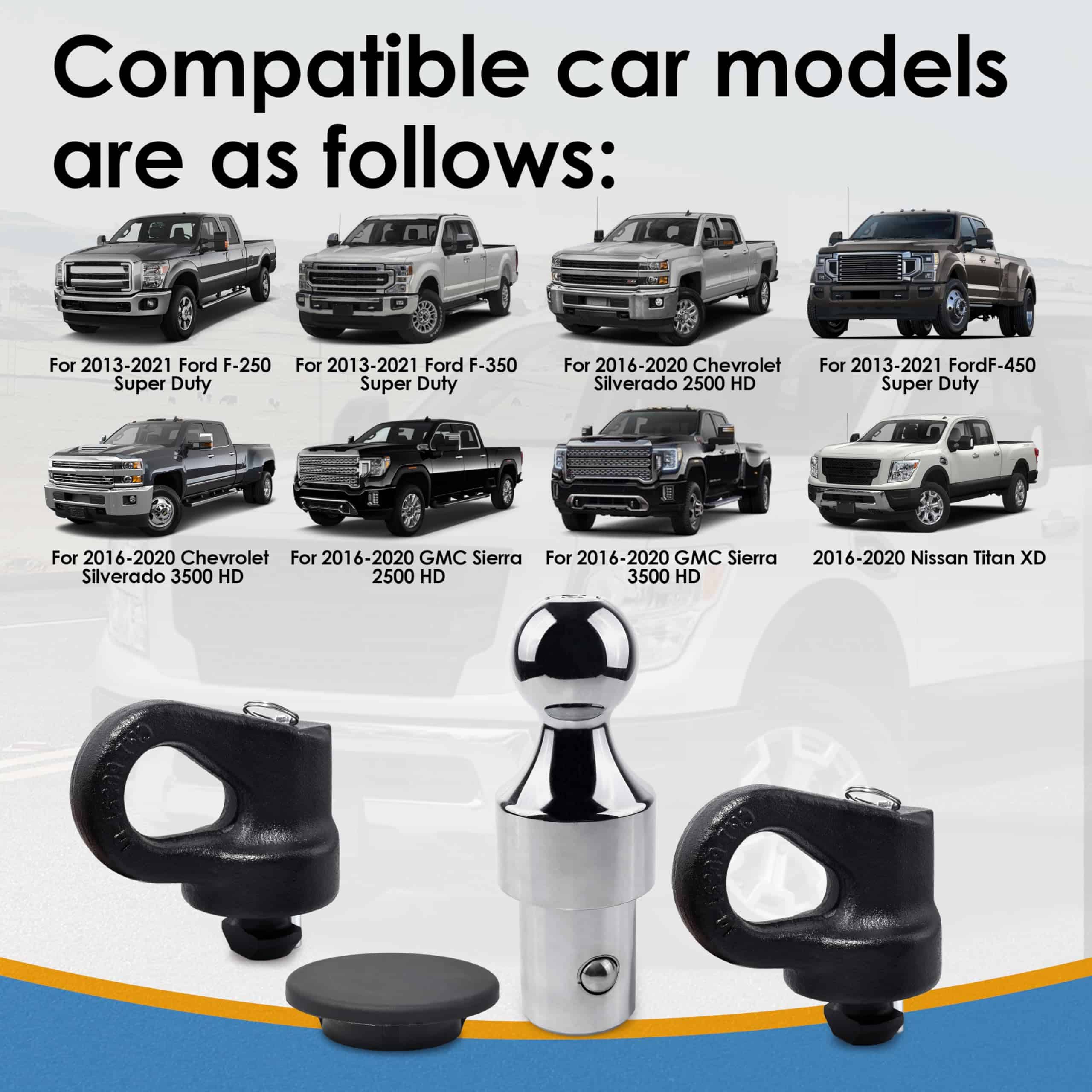 60692, Kit de Bola de Enganche Gooseneck para Sistema Puck, - Imagen 3