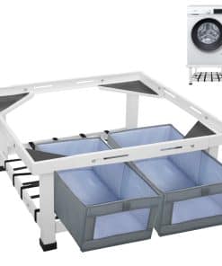 Base Ajustable para Lavadora con 2 Cajas de Almacenaje,