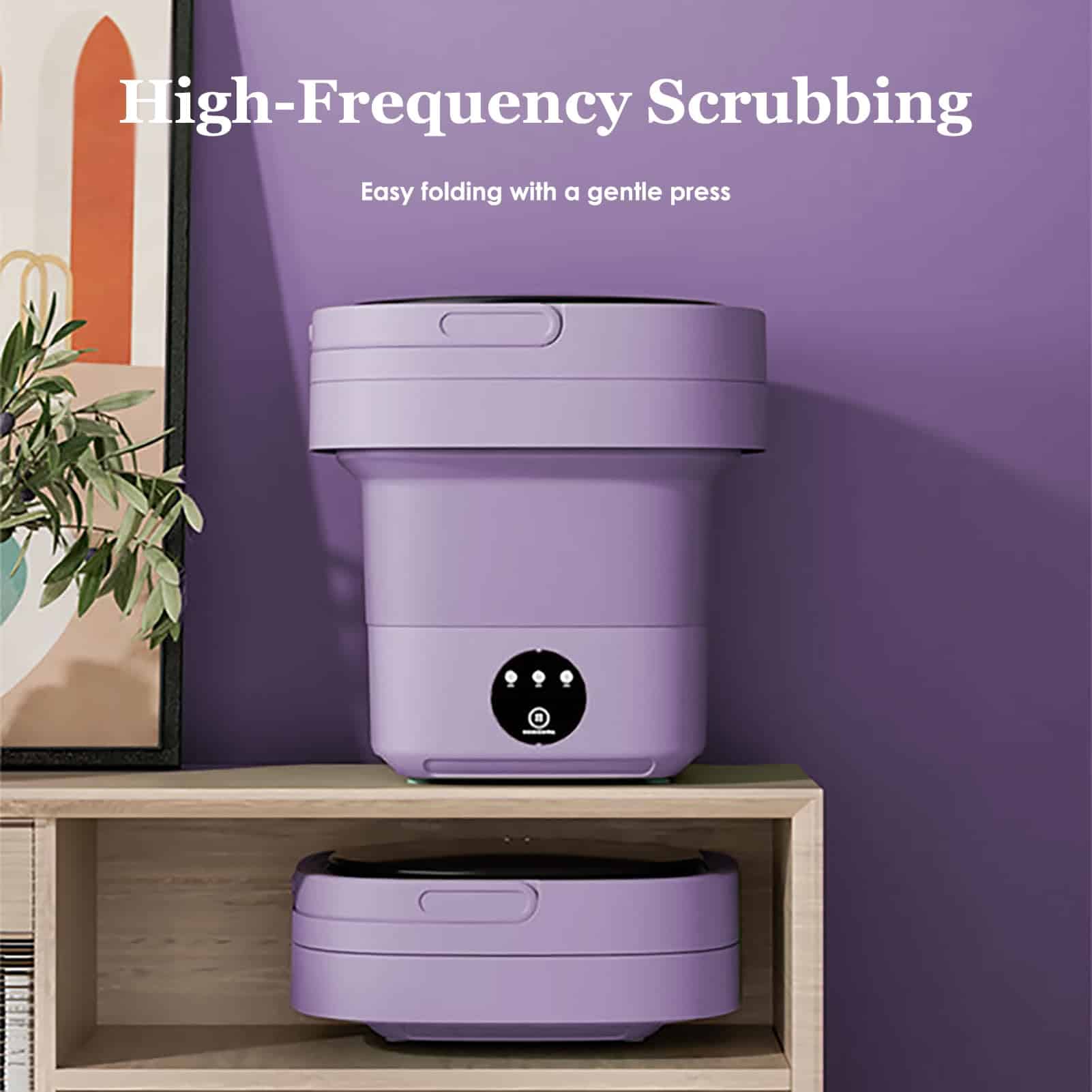 SatcOp Lavadora Portátil de 6.5L Mini Plegable Pequeña - Imagen 7