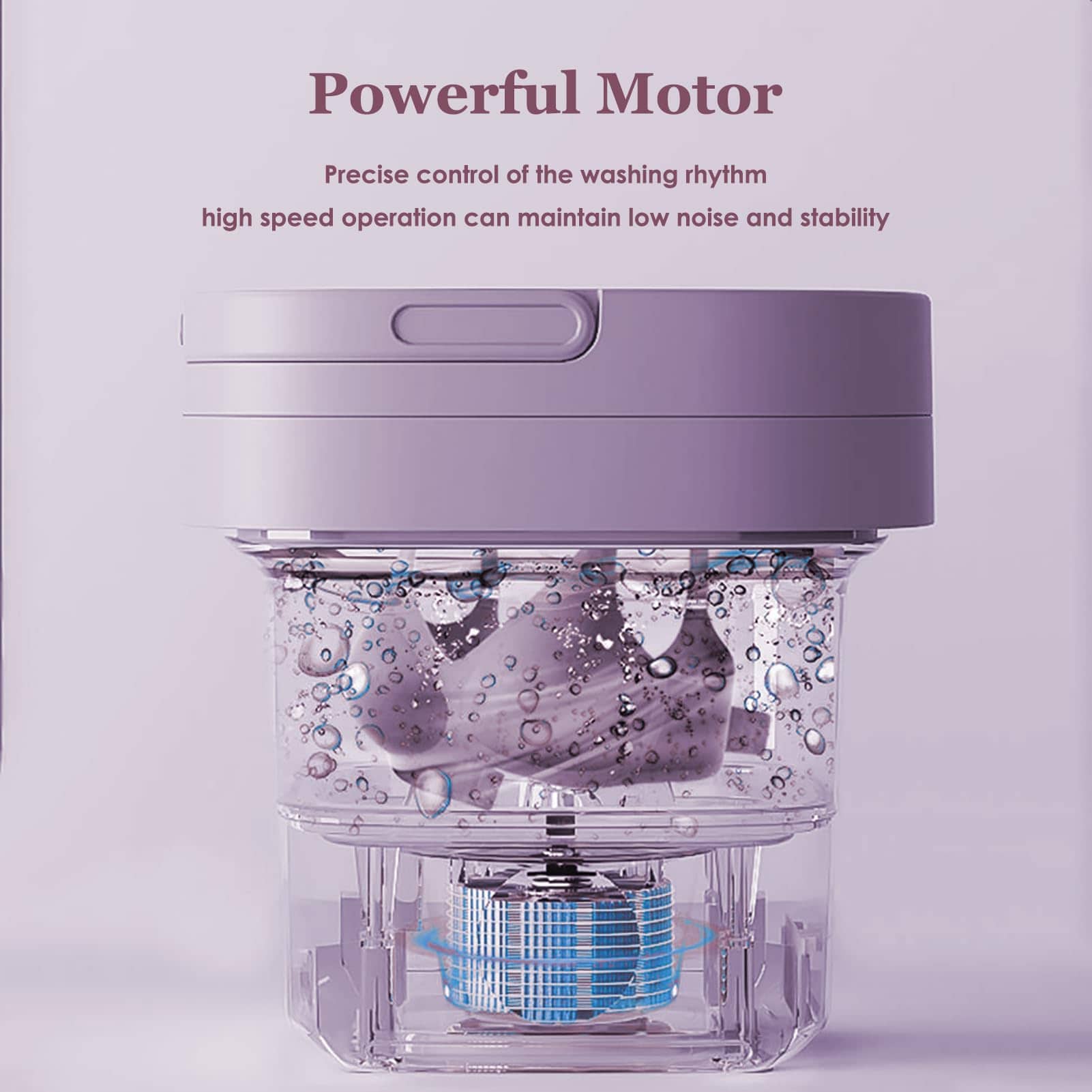 SatcOp Lavadora Portátil de 6.5L Mini Plegable Pequeña - Imagen 5