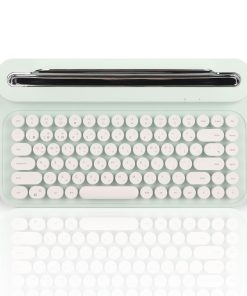 Teclado inalámbrico de máquina de escribir de 86 teclas,