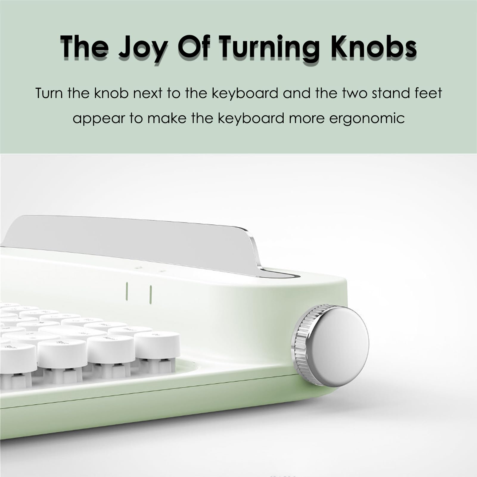 Teclado inalámbrico de máquina de escribir de 86 teclas, - Imagen 6