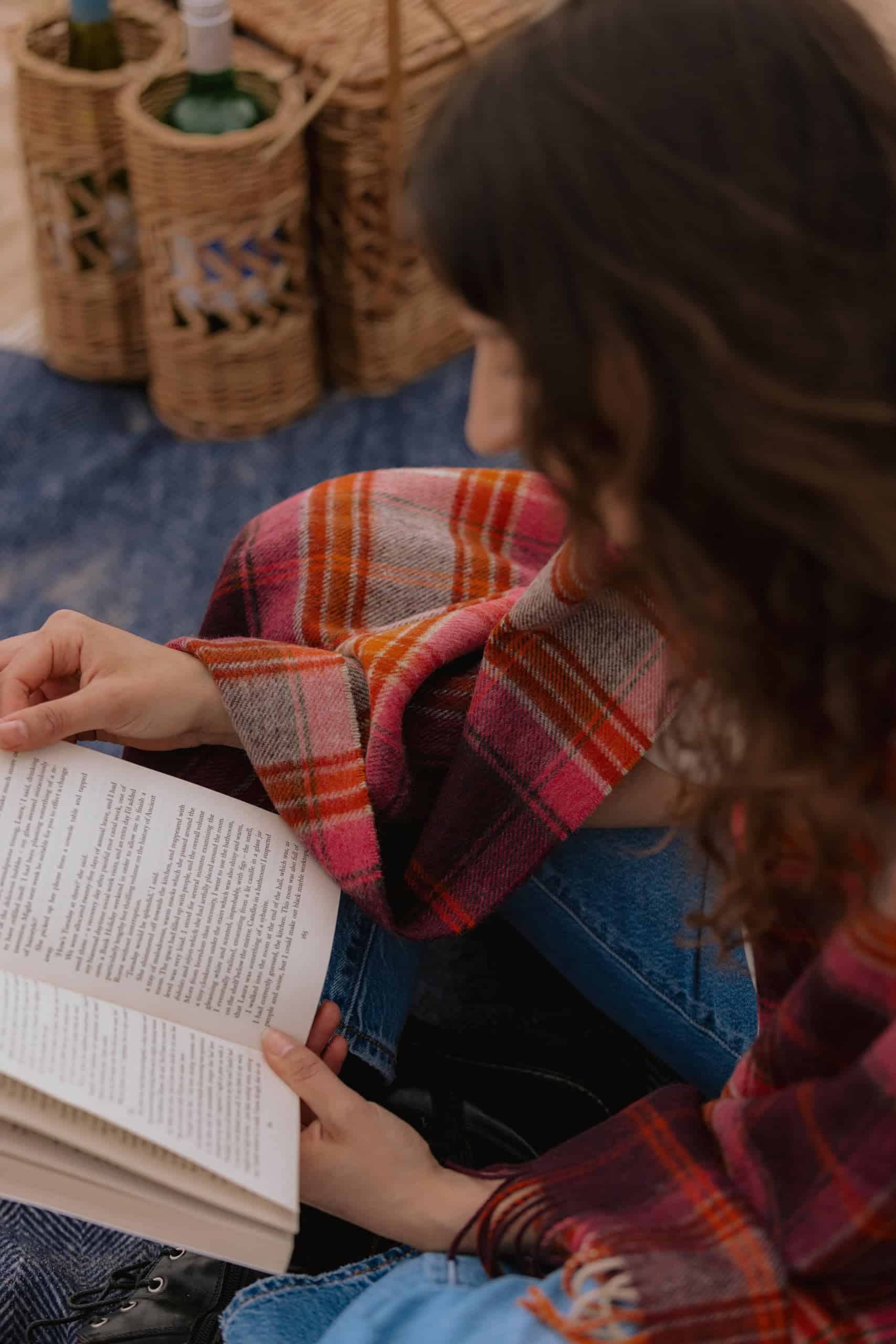 Manta de Lana a Cuadros Moon, Lana Nueva Pura, Winterton - Imagen 4