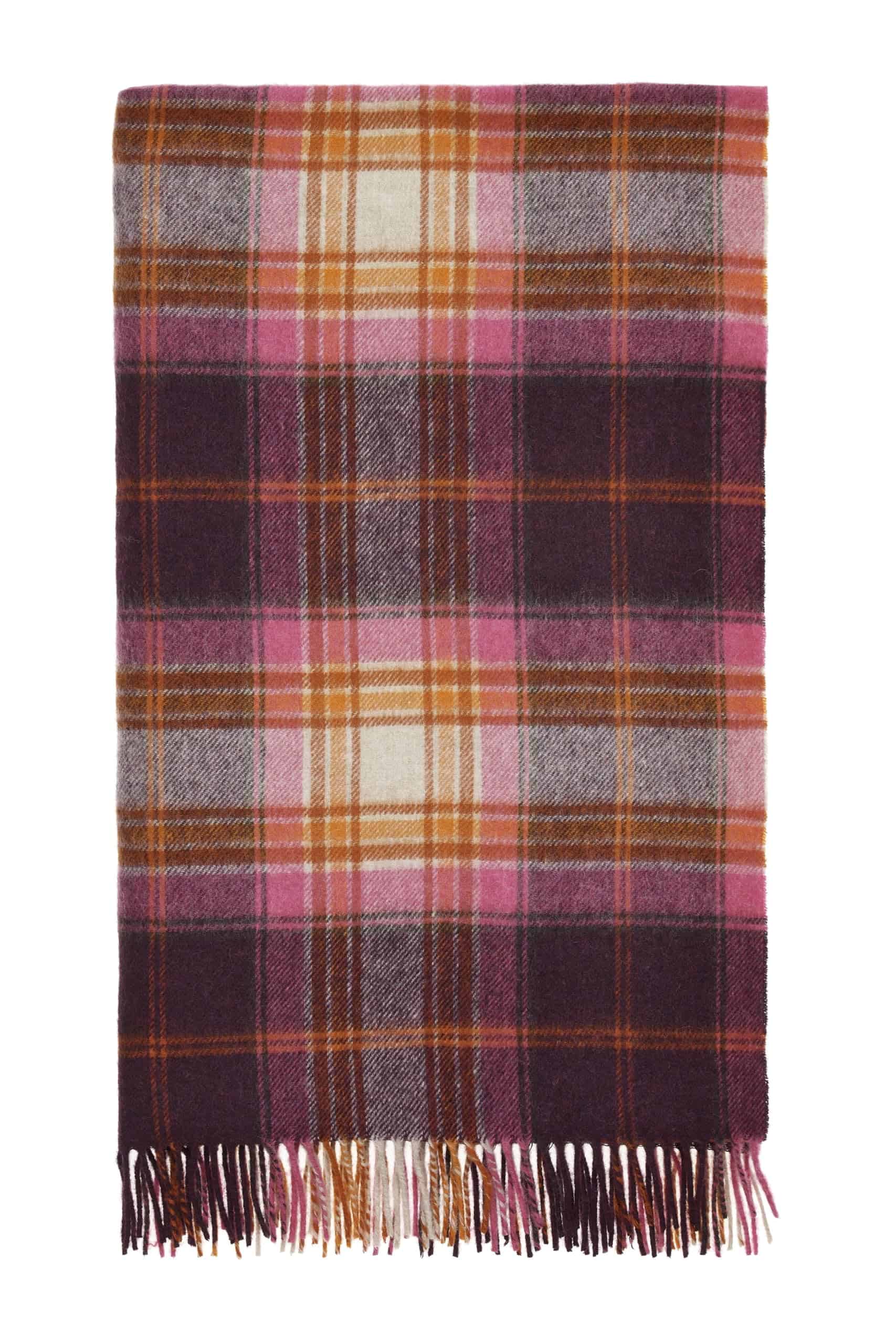 Manta de Lana a Cuadros Moon, Lana Nueva Pura, Winterton