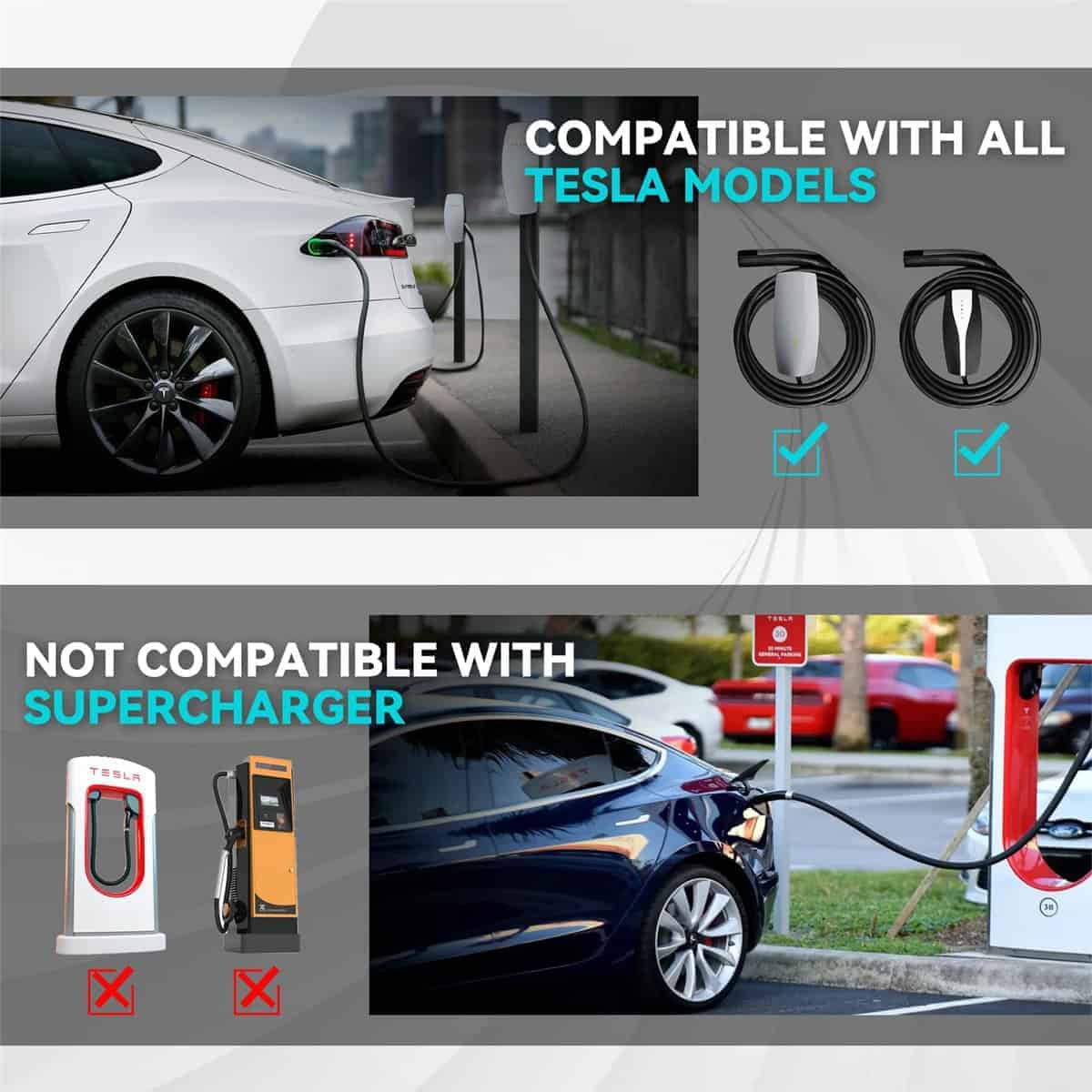 Cable de extensión Tesla de 21 pies, cargador Tesla AC de - Imagen 7