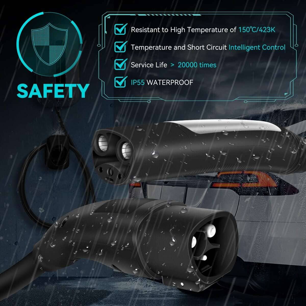 Cable de extensión Tesla de 21 pies, cargador Tesla AC de - Imagen 5