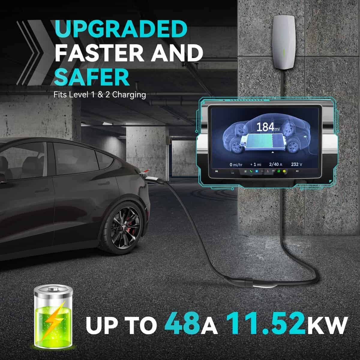 Cable de extensión Tesla de 21 pies, cargador Tesla AC de - Imagen 4