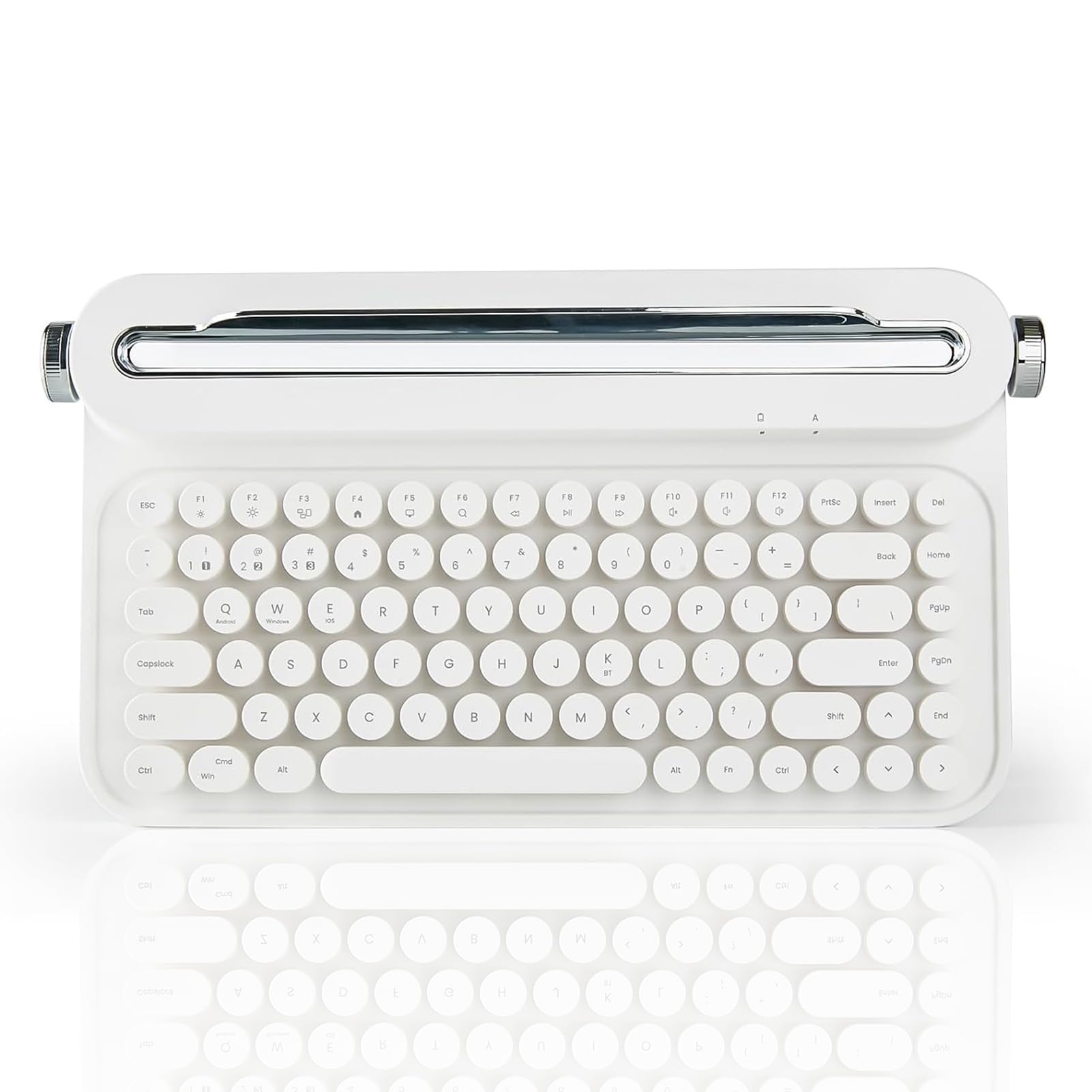 Teclado inalámbrico tipo máquina de escribir de 86 teclas,