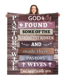 Mantas de Apreciación para la Esposa del Pastor, Manta de