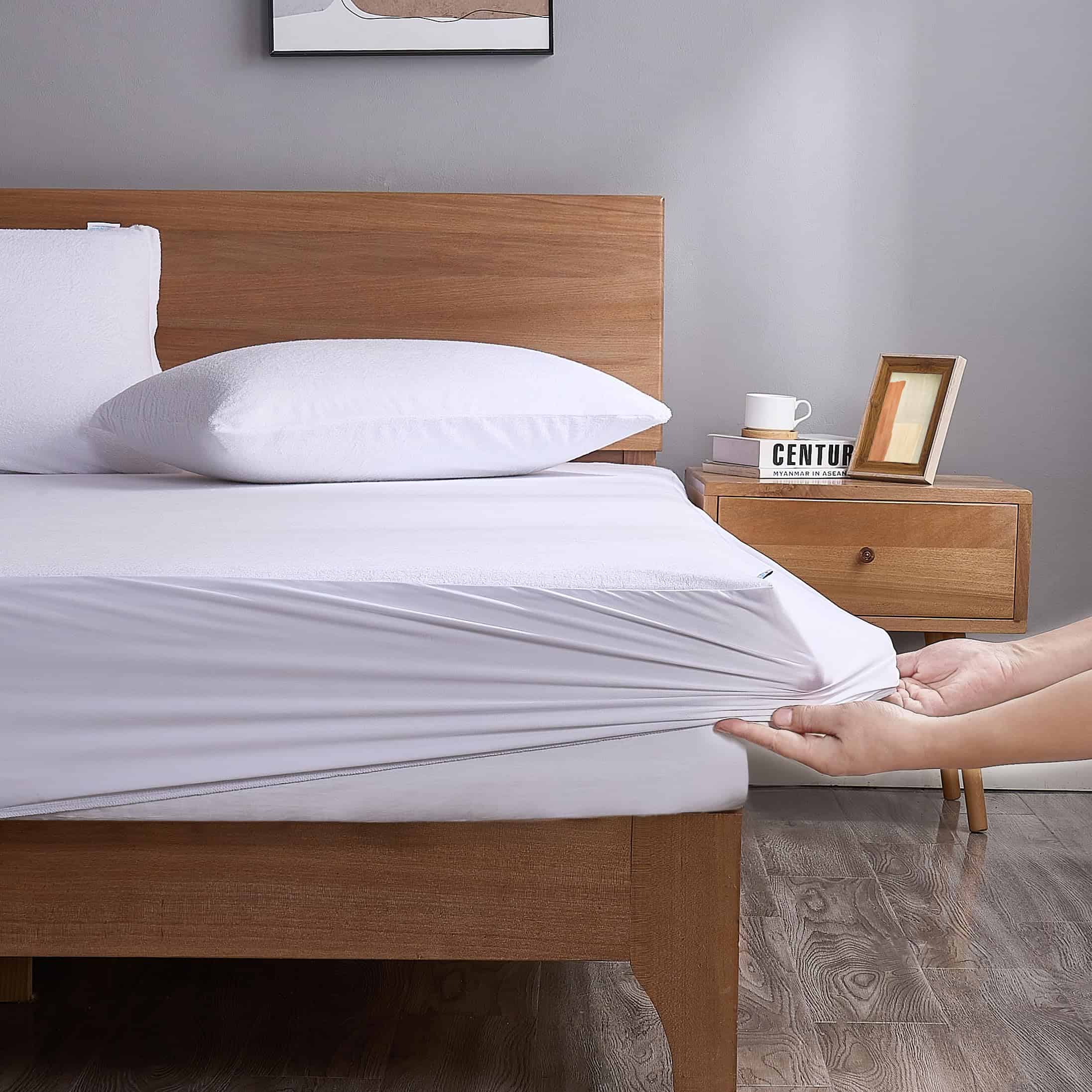 Protector de Colchón de Algodón Terry -Blanco - Imagen 6