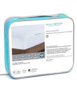 Funda protectora de colchón de algodón Terry