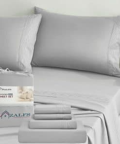 Juego de sábanas de enfriamiento y bordado de microfibra