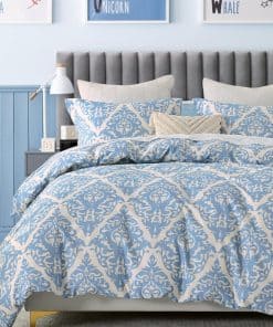 Funda de Edredón PERHOM Azul King - Funda de Edredón King