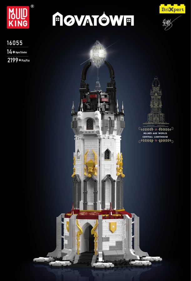 Mould King Torre Medieval con Luces LED, 16055 Juego de - Imagen 8