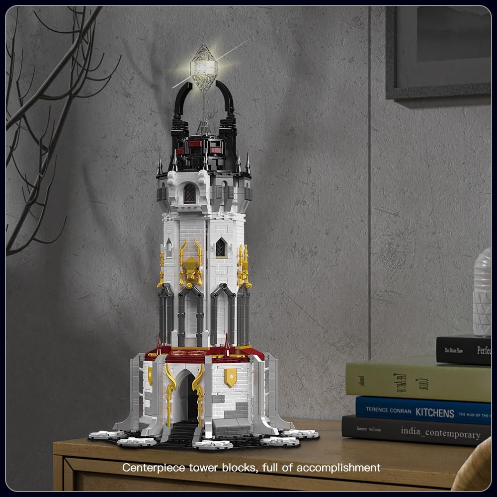 Mould King Torre Medieval con Luces LED, 16055 Juego de - Imagen 5