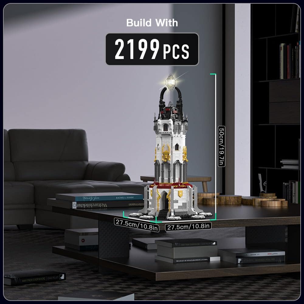 Mould King Torre Medieval con Luces LED, 16055 Juego de - Imagen 3