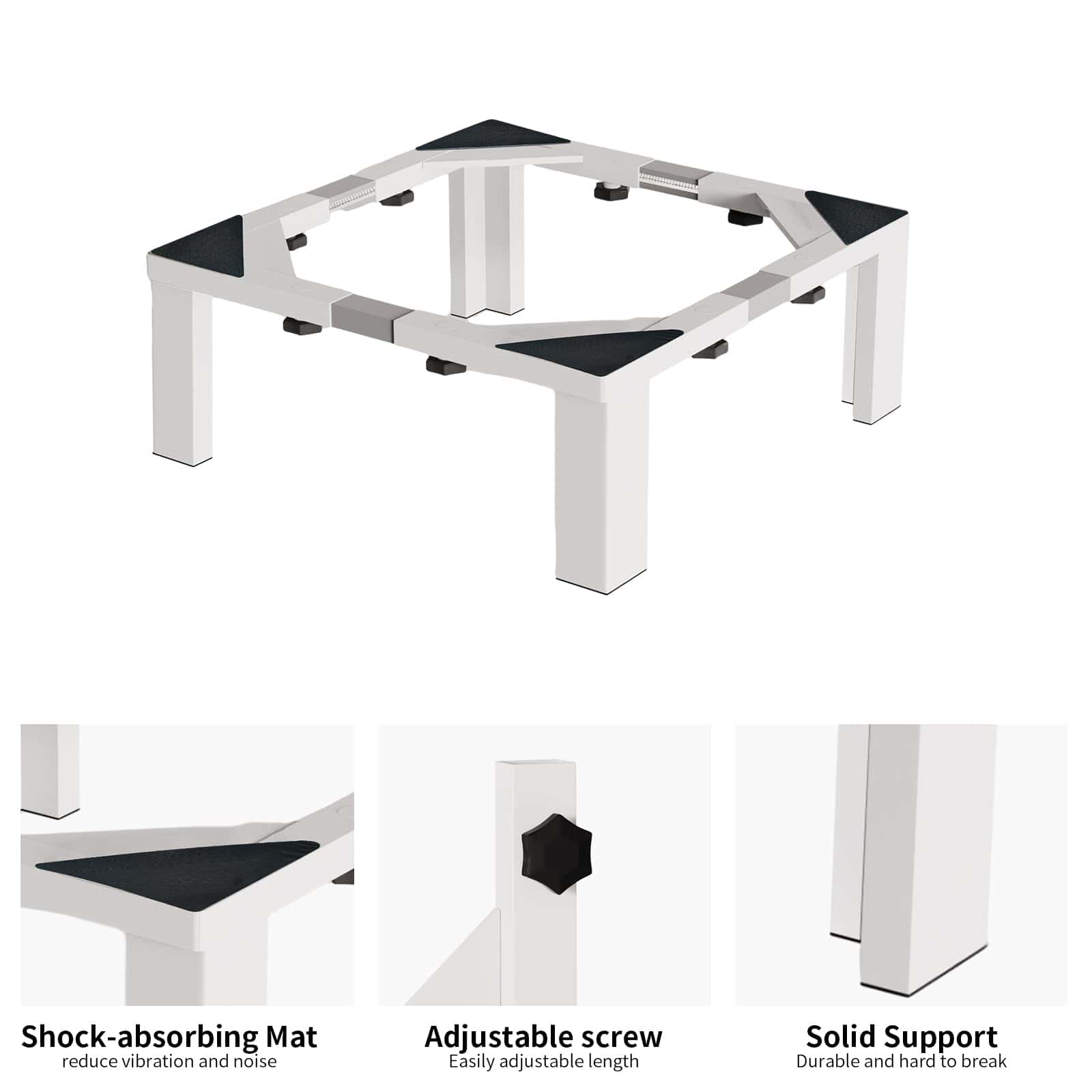 Base de Lavadora y Refrigerador Ajustable Universal de - Imagen 4