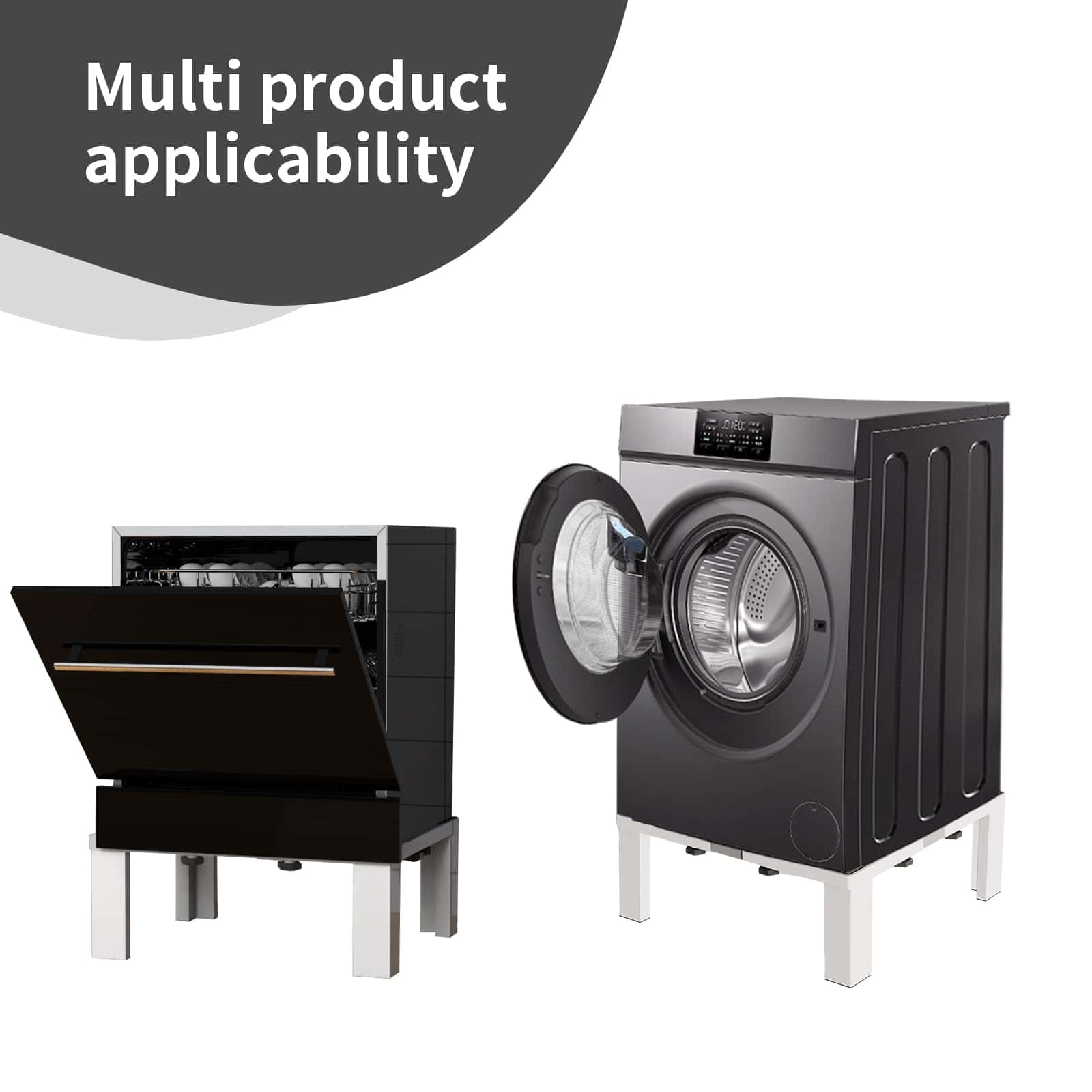 Base de Lavadora y Refrigerador Ajustable Universal de - Imagen 5