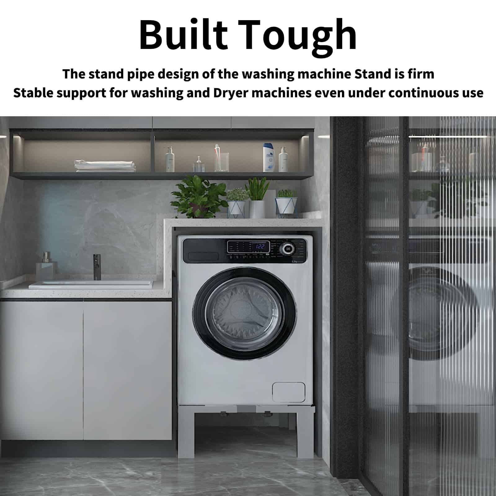 Base de Lavadora y Refrigerador Ajustable Universal de - Imagen 8