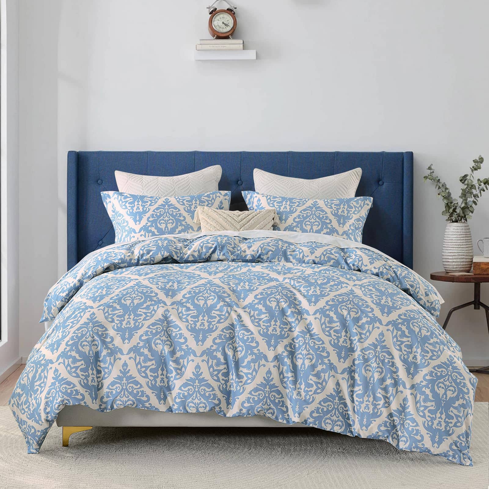 Uniclinens Funda de Edredón Damasco King - Juego de Funda - Imagen 3