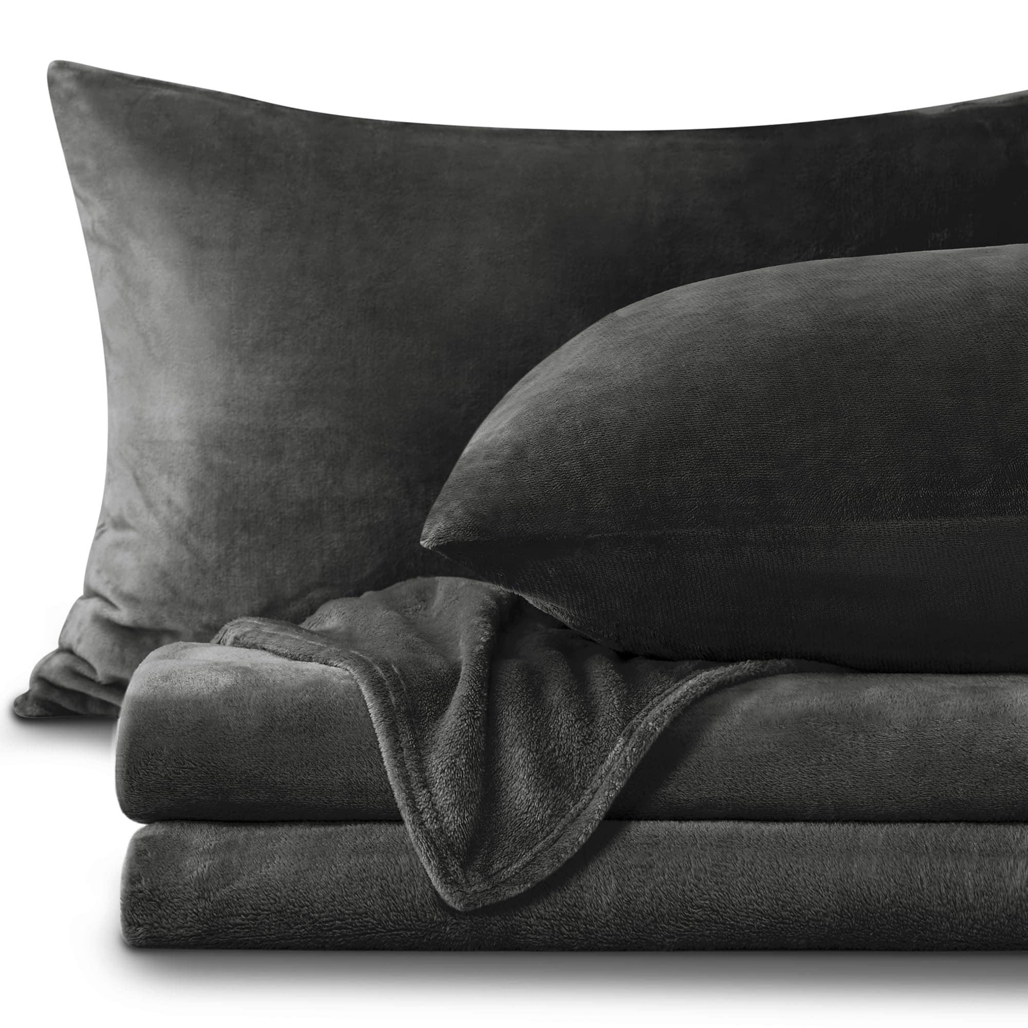 BEDELITE Juego de sábanas de franela tamaño Queen color