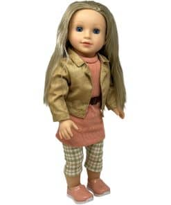 Muñecas de 18 pulgadas con cabello suave y -Cabello rubio