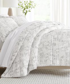 Juego de edredón de lino Linen Market Queen (3 piezas) -