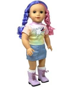 Muñecas de 18 pulgadas con cabello suave y -Blanco