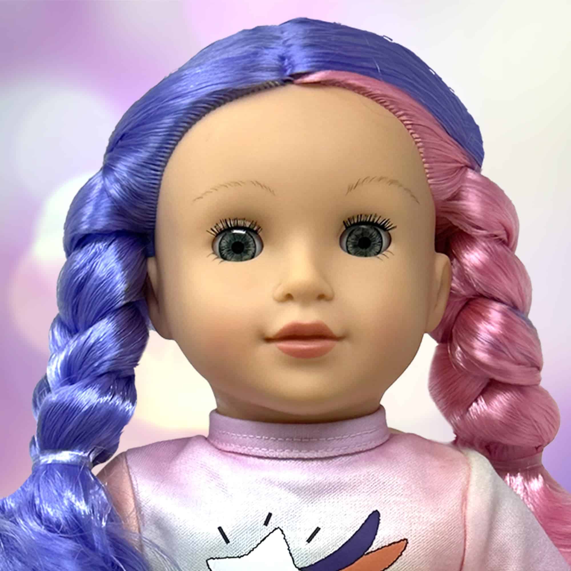 Muñecas de 18 pulgadas con cabello suave y -Blanco - Imagen 5