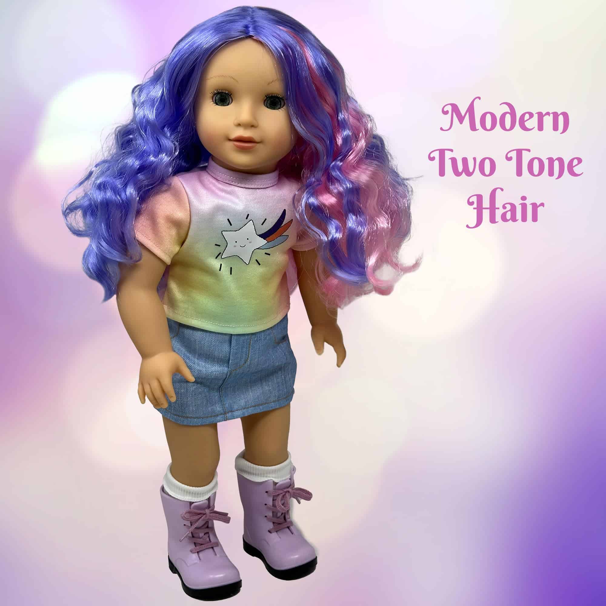 Muñecas de 18 pulgadas con cabello suave y -Blanco - Imagen 3