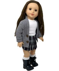 Muñeca de 18 pulgadas con cabello suave y accesorios -