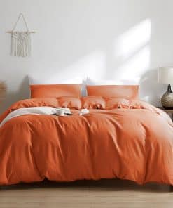 TUMEI Funda de Edredón 100% Lino King, Juego de Funda de