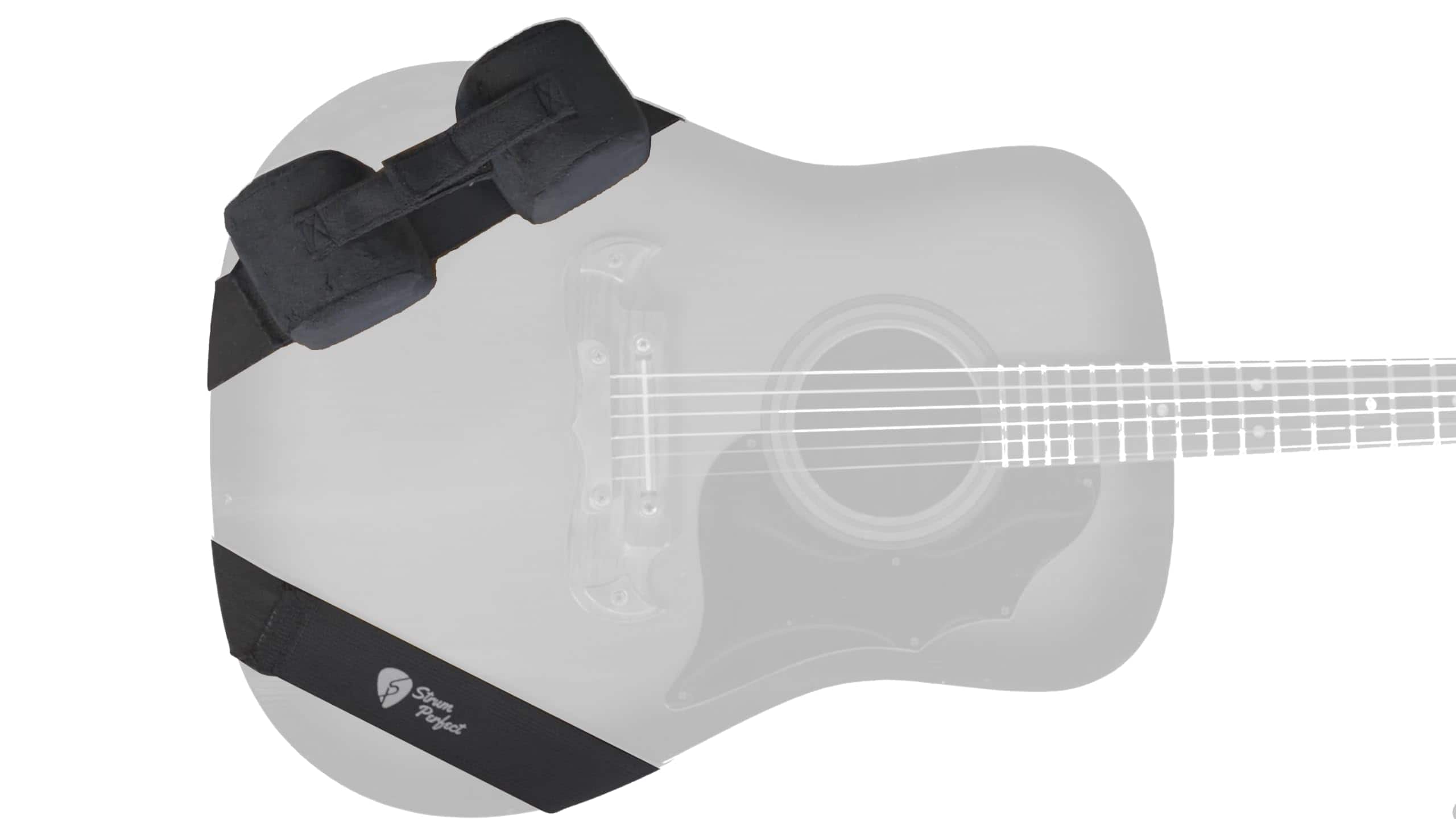 Correa para rasgueo STRUM PERFECT, Negra, SP001
