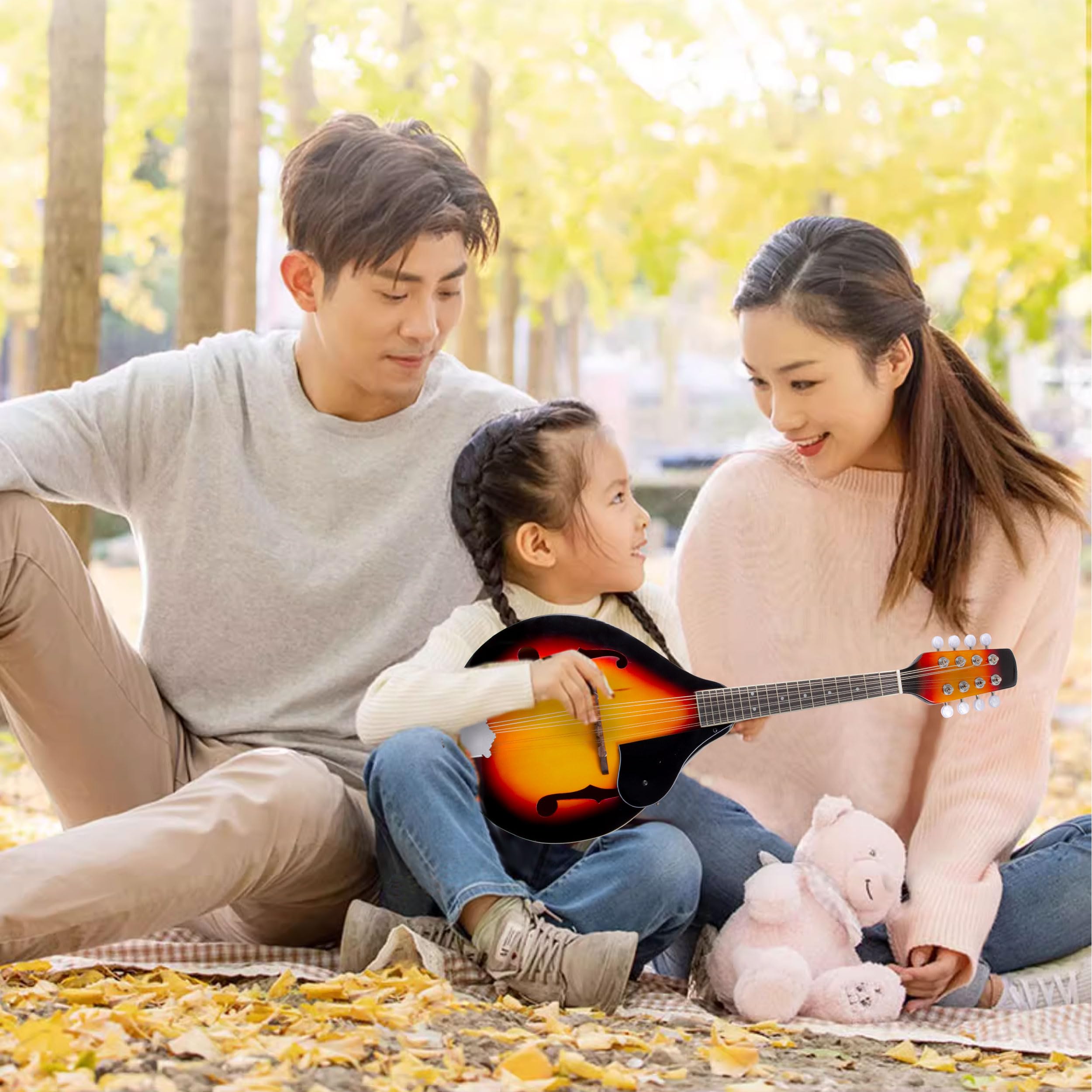 Instrumento estilo mandolina LOMUTY, mandolina acústica de - Imagen 7