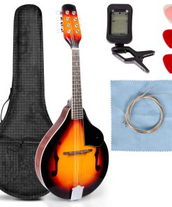 Instrumento estilo mandolina LOMUTY, mandolina acústica de