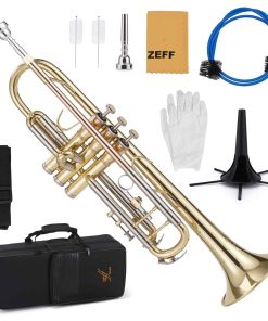 Trompeta ZEFF Bb estándar para principiantes, trompeta para