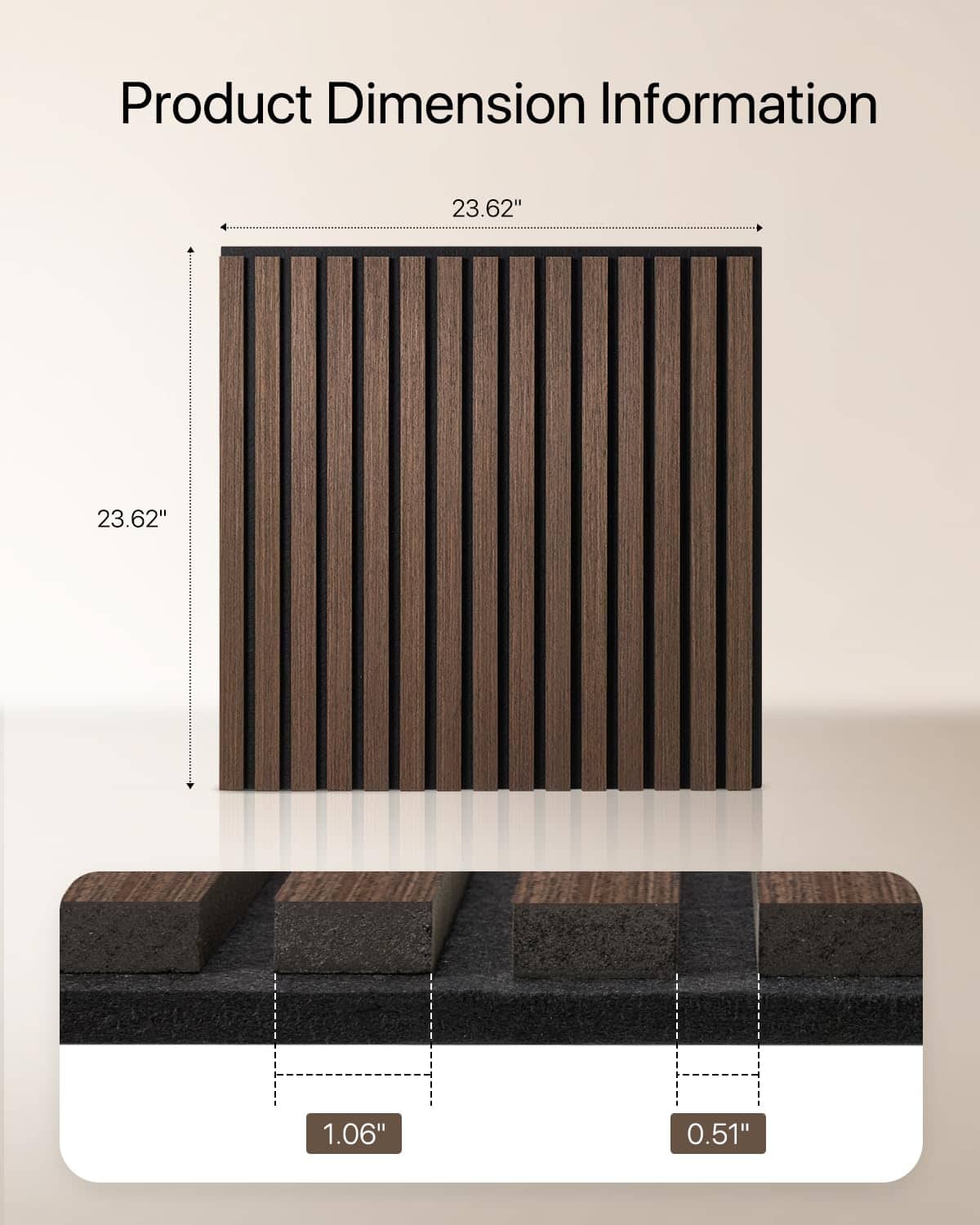 Paneles de Pared de Lamas de Madera Paneles Acústicos de - Imagen 5