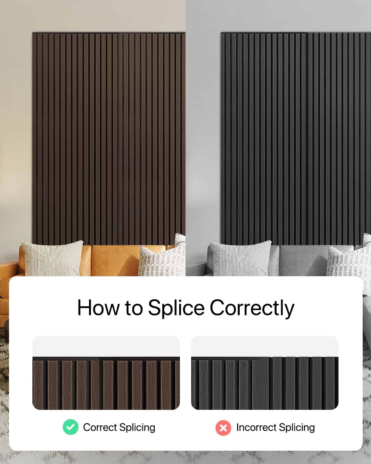 Paneles de Pared de Lamas de Madera Paneles Acústicos de - Imagen 8