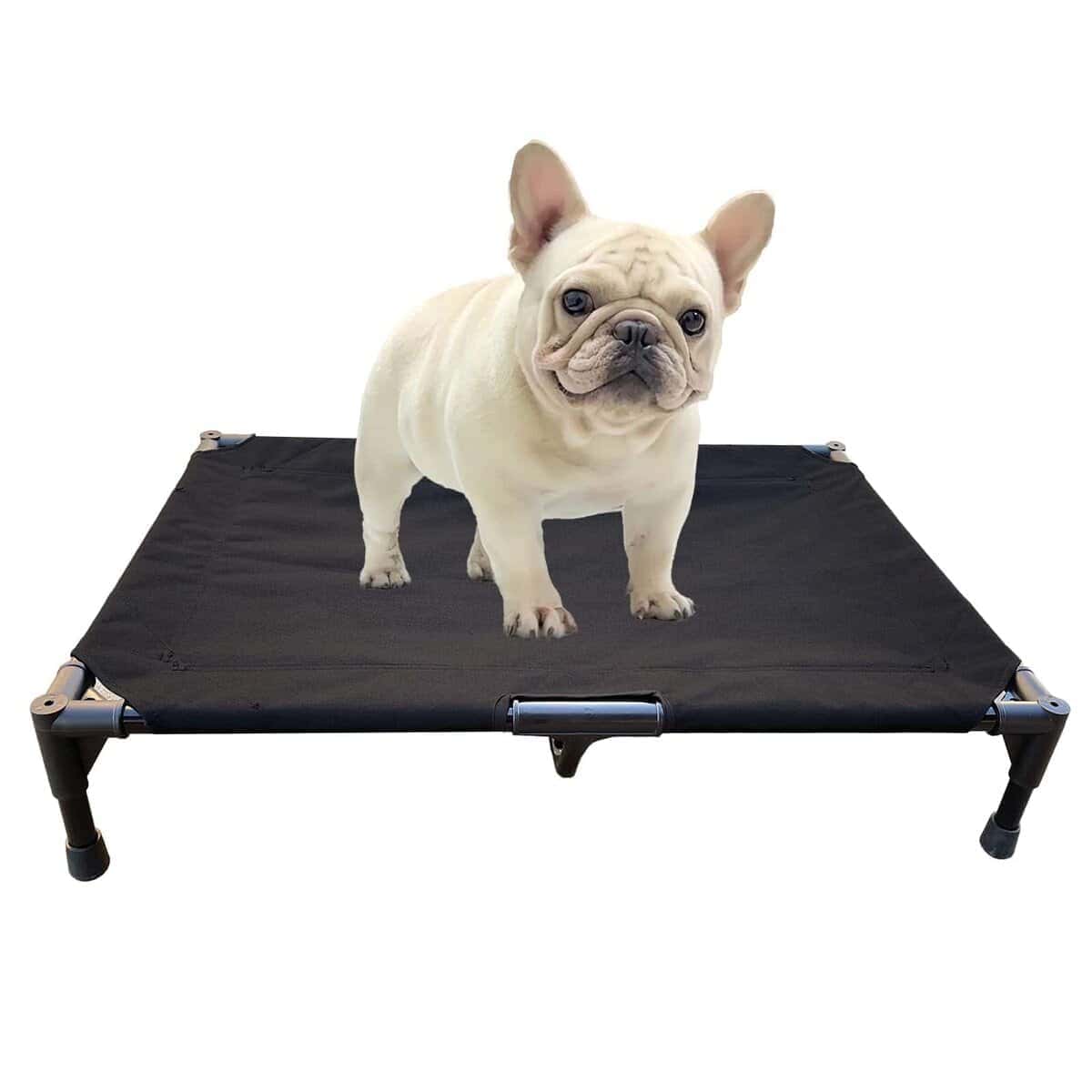 Cama elevada para perros Love&go con marco de metal, Cama