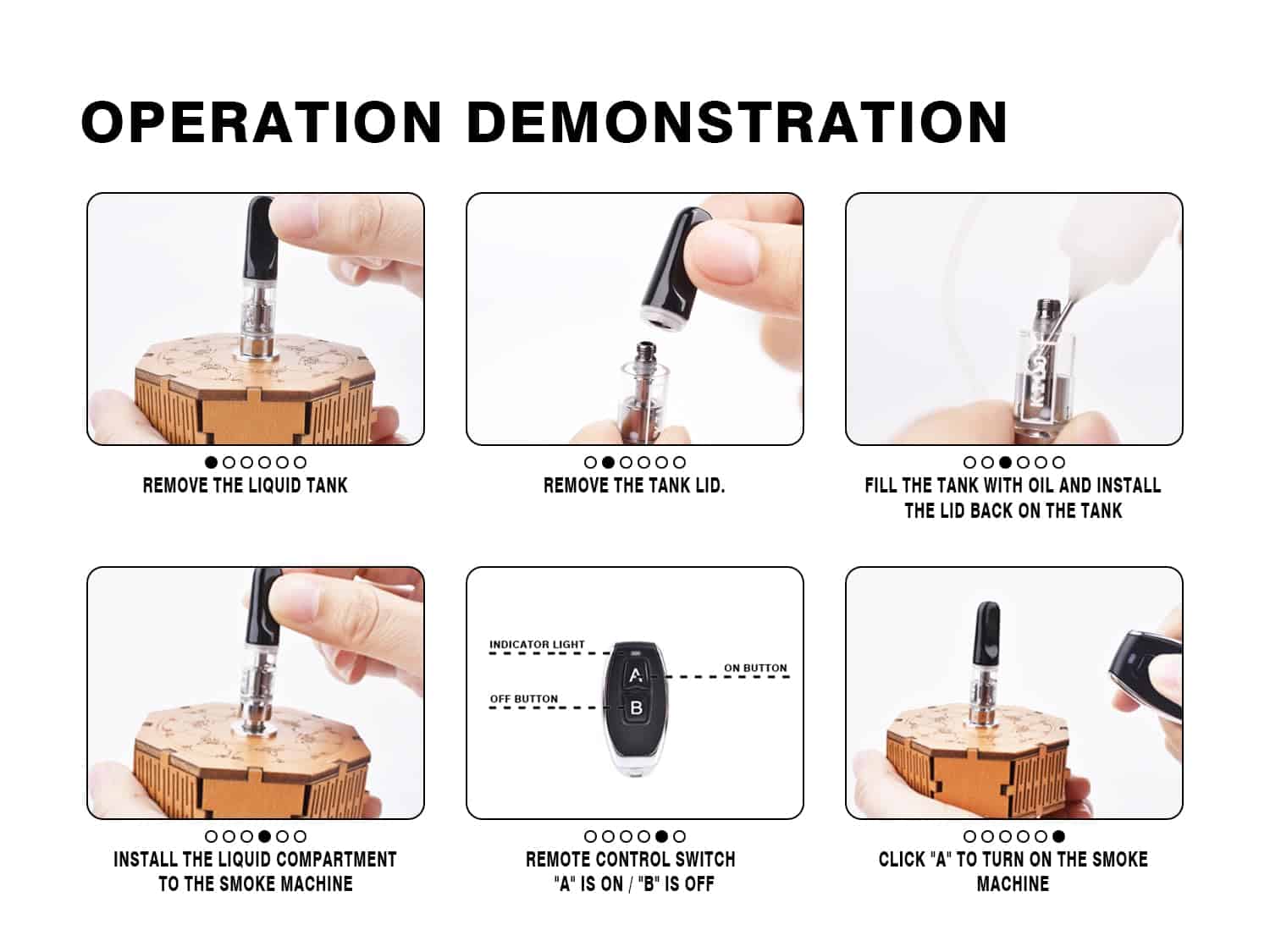 Máquina de Humo Portátil Efecto de Humo para Espectáculos - - Imagen 4