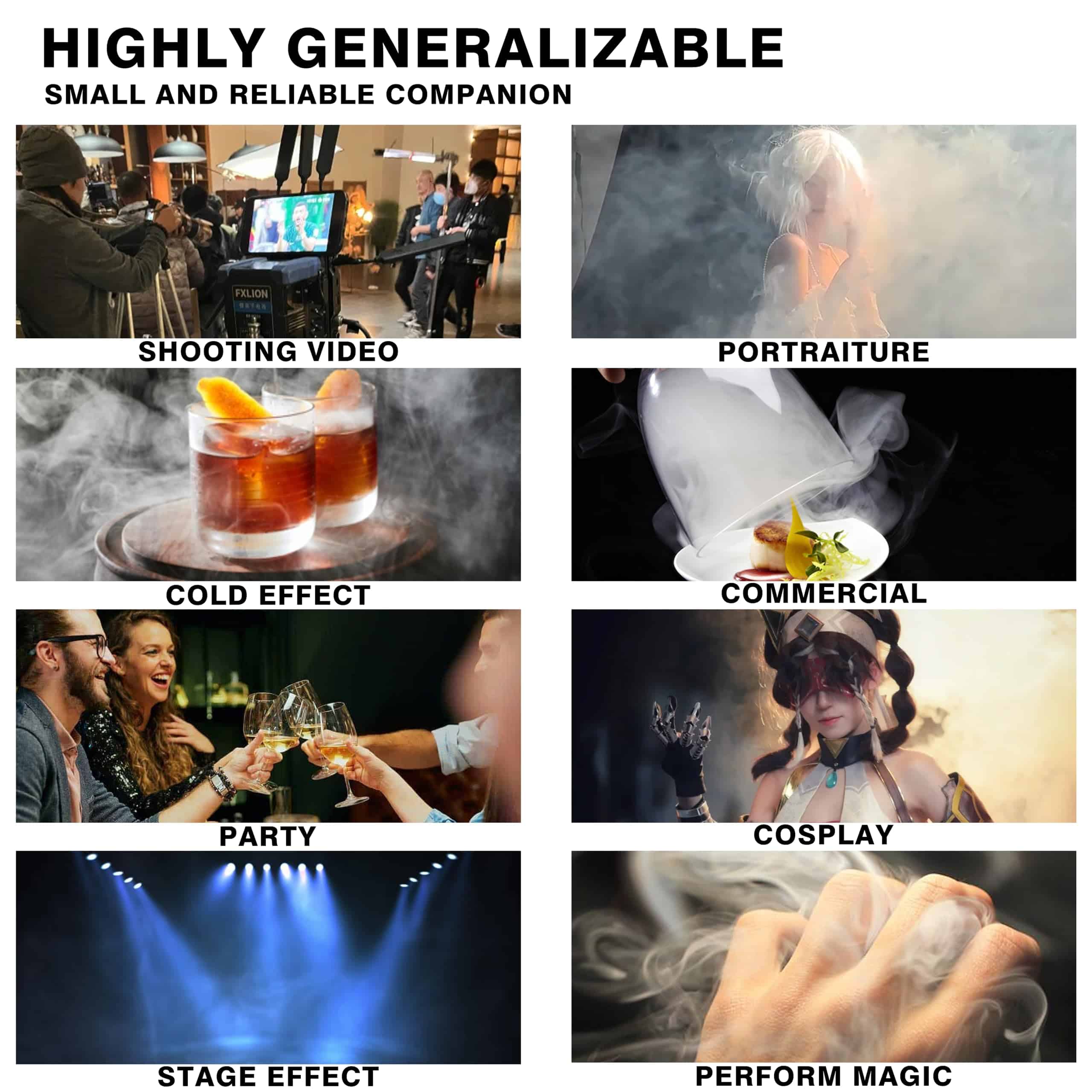 Máquina de humo portátil, Mini Máquina de Humo SMR-1426 - Imagen 3