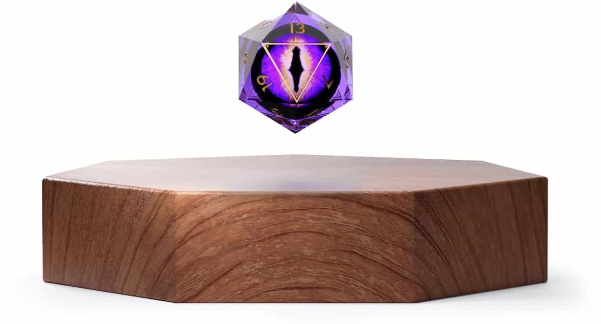 Ascendice - Dado flotante para D&D (Ojo de -gal Real)