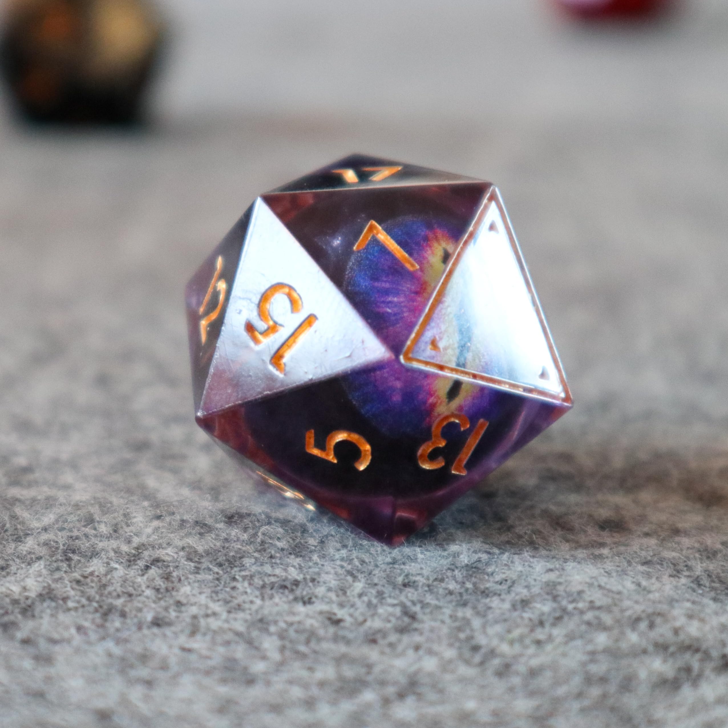 Ascendice - Dado flotante para D&D (Ojo de -gra mate) - Imagen 5