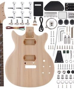 Kit de guitarra eléctrica ZEFF DIY con cuerpo de tilo, 6