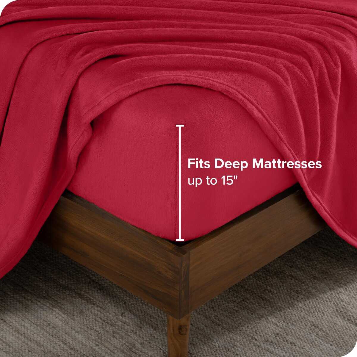 Juego de sábanas de Microplush Fleece de Bare Home, - Imagen 5