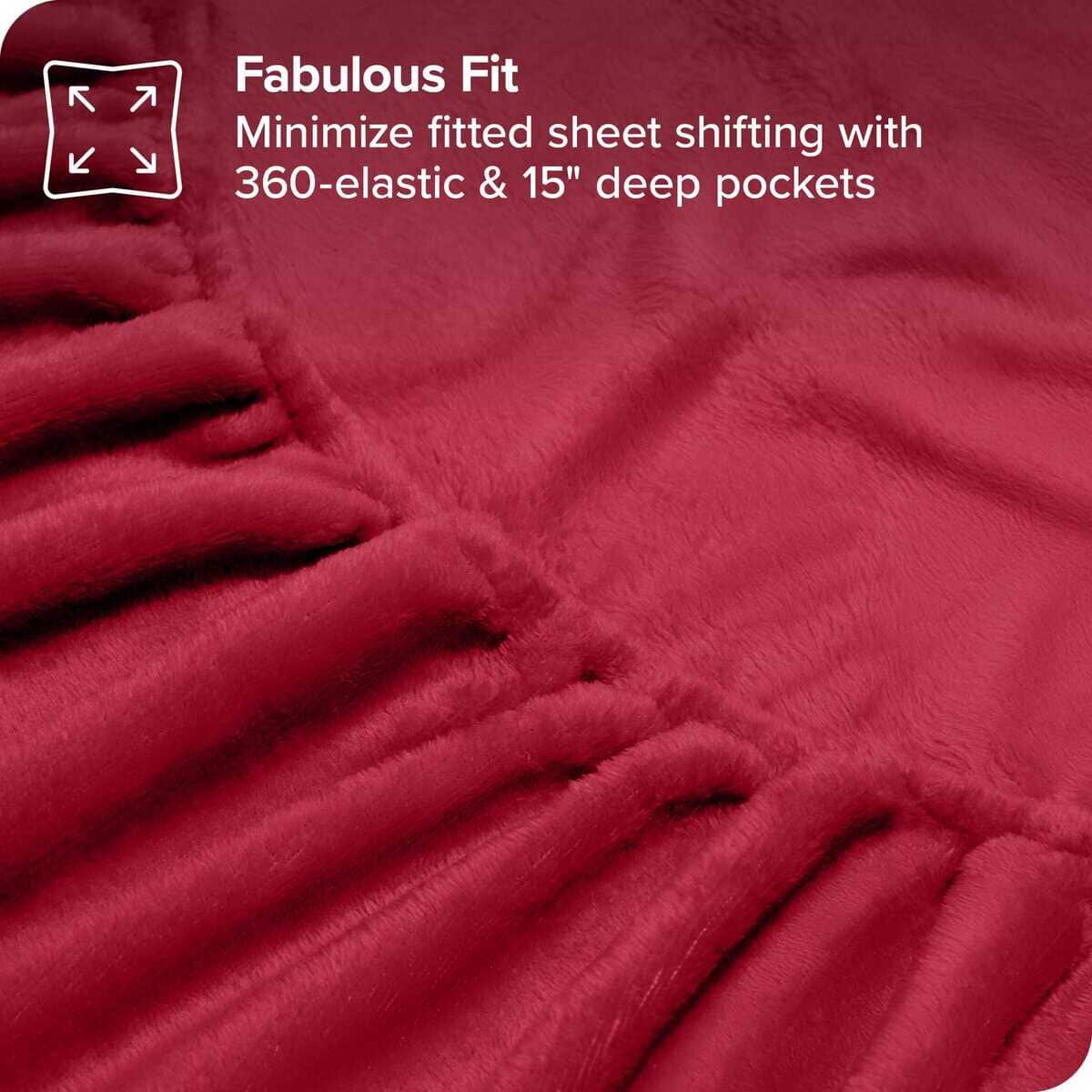 Juego de sábanas de Microplush Fleece de Bare Home, - Imagen 7