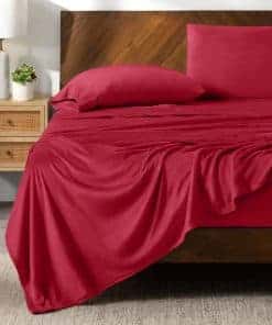 Juego de sábanas de felpa microplush Bare Home, Juego de