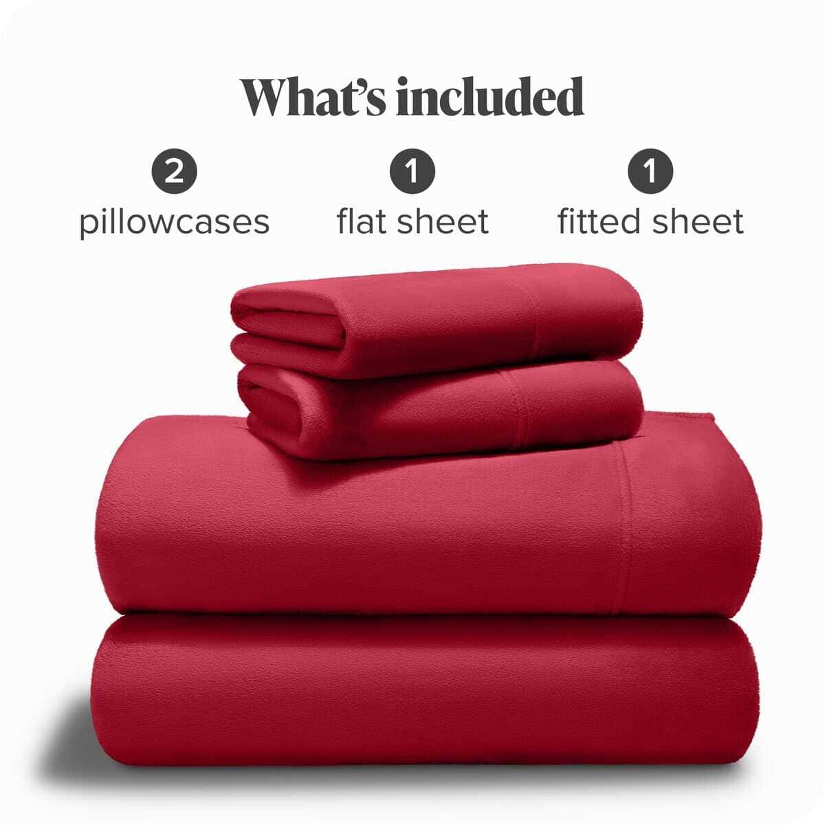 Juego de sábanas de Microplush Fleece de Bare Home, - Imagen 8